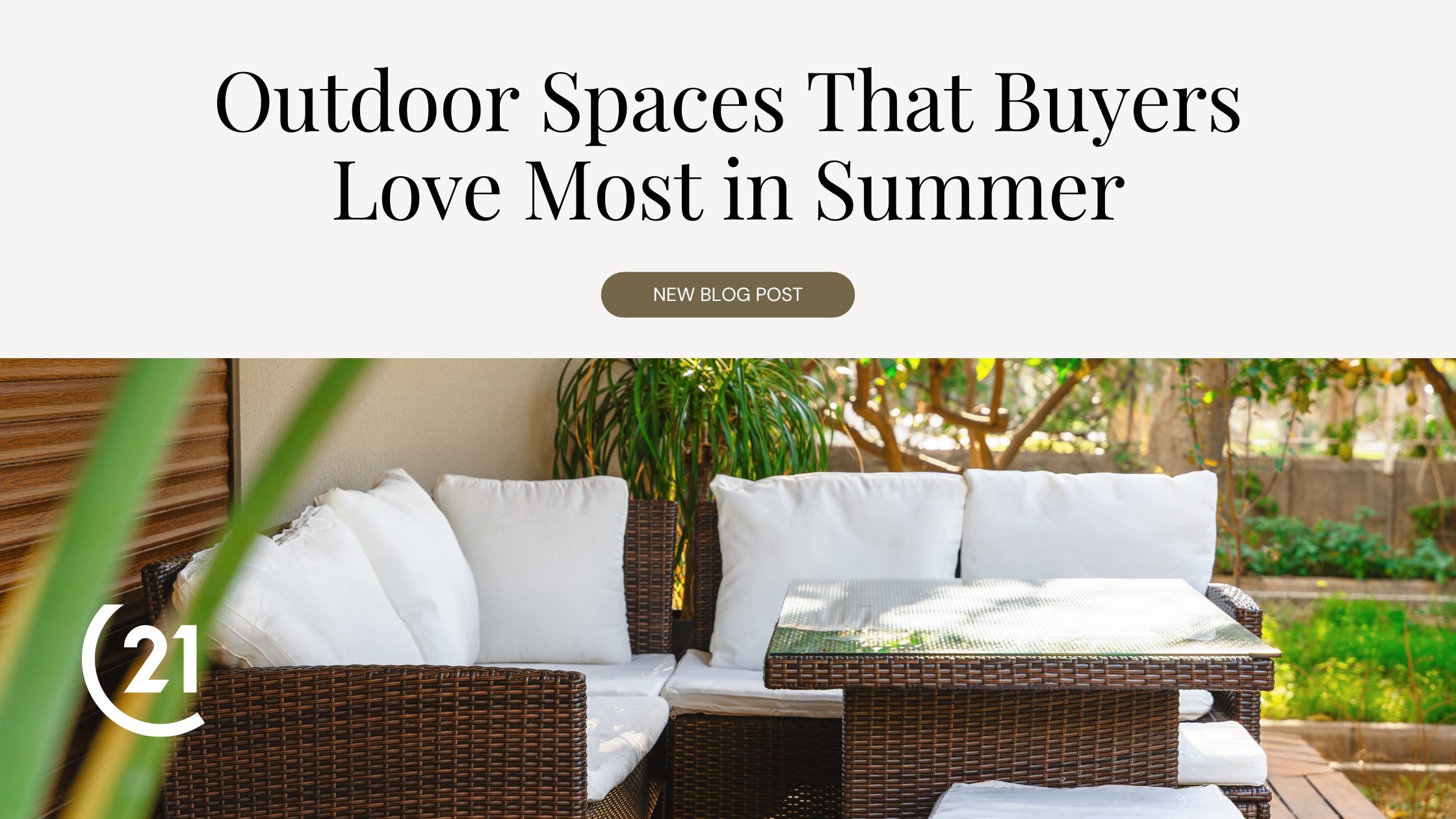 Summer curb appeal and outdoor living